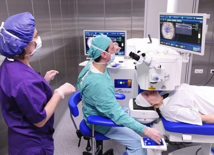 For retinal tears, laser coagulation is performed.