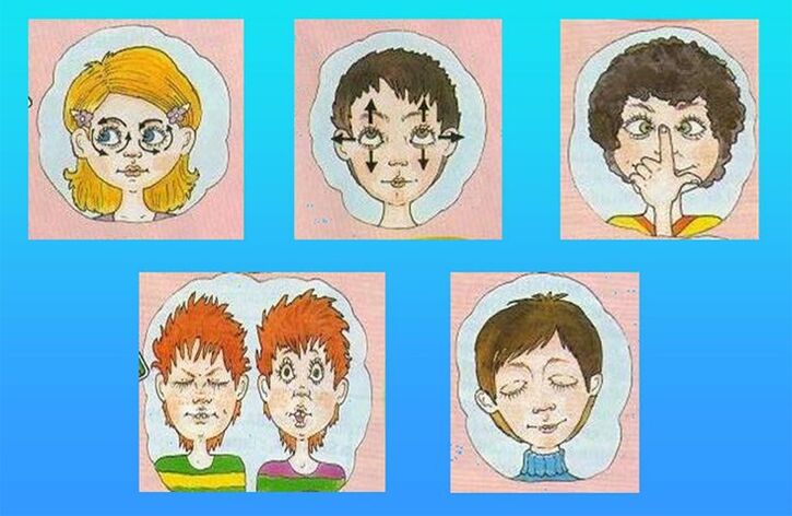 Eye exercises to restore vision.